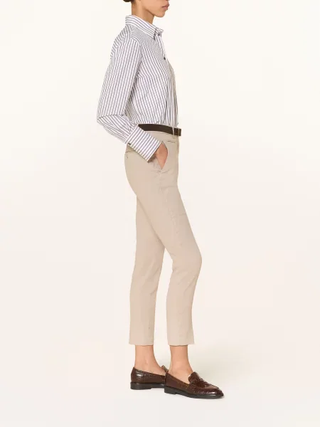 Dondup Spodnie Kobieta Pantalone Slim Perfect beżowy