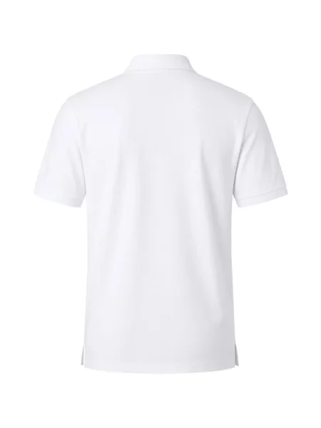 Tricou polo Handvaerk din jerseu alb