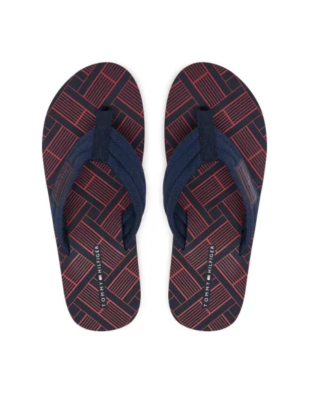 Japonki Tommy Hilfiger granatowe