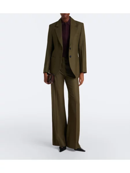 Pantaloni Victoria Beckham verde
