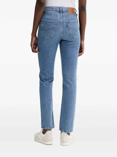 Gulerat pantaloni Levi's® evazate zdrențuiți albastru