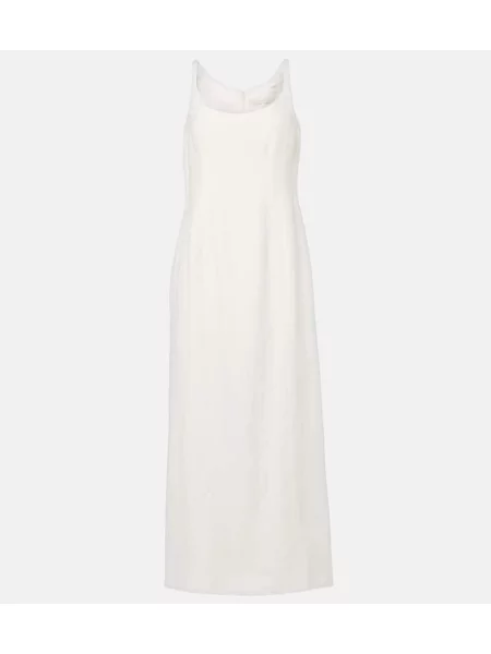 Rochie midi Faithfull de in până la genunchi de costum alb