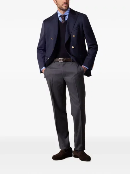Prsluk Brooks Brothers s V-izrezom plava