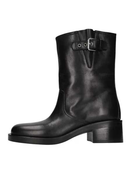 Buty do kostki Strategia skórzane czarne