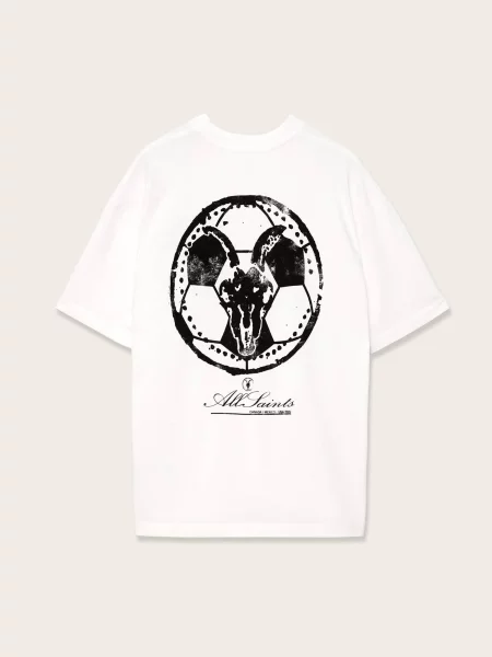 Футболка All Saints Skullcup білий