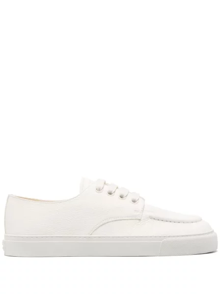 Sneakerși Prada din piele alb