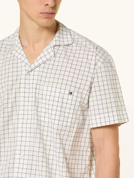 Tommy Hilfiger Krátké Pyžamo / tmavě šedá bílá
