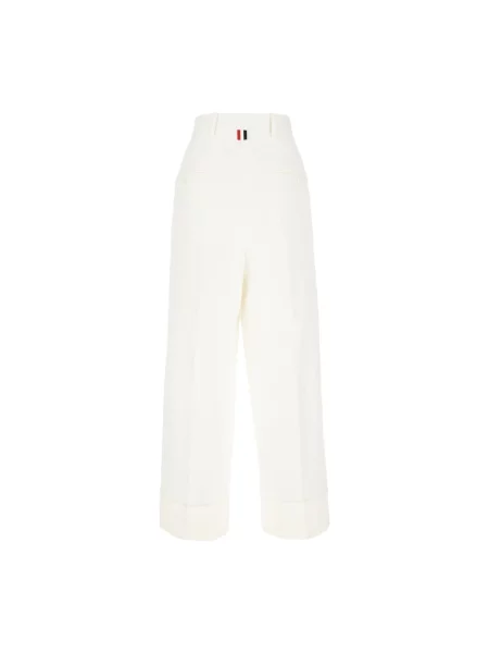 Spodnie Thom Browne białe