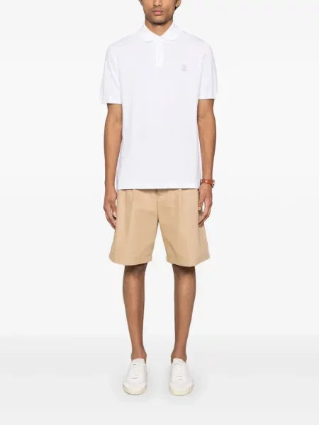 Polo Brunello Cucinelli cu imagine alb