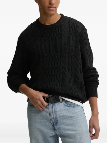 Pulover Dickies cu decolteu rotund negru