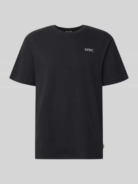 T-shirt o kroju relaxed fit z czystej bawełny model CAP' Only & Sons czarna
