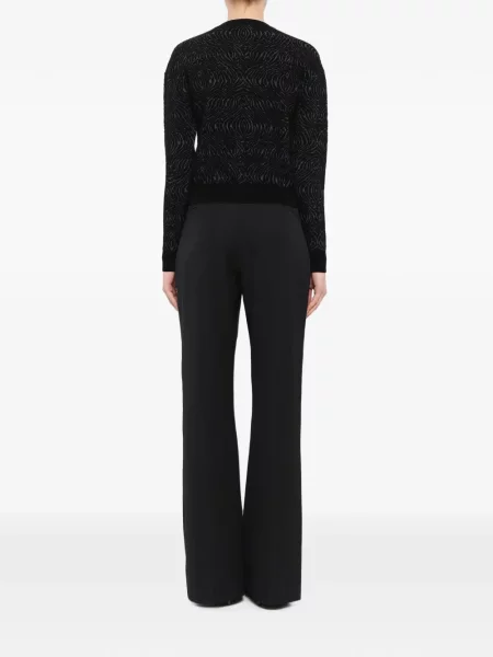 Pulover Lanvin cu dungi de tigru negru