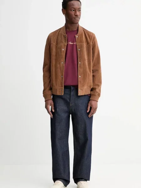 Kratka majica Levi's bordo