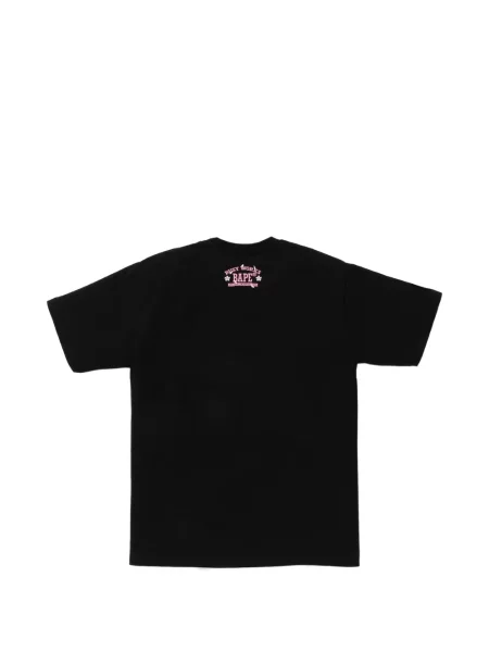 Φλοράλ γραφικό μπλουζάκι A Bathing Ape® με σχέδιο μαύρο