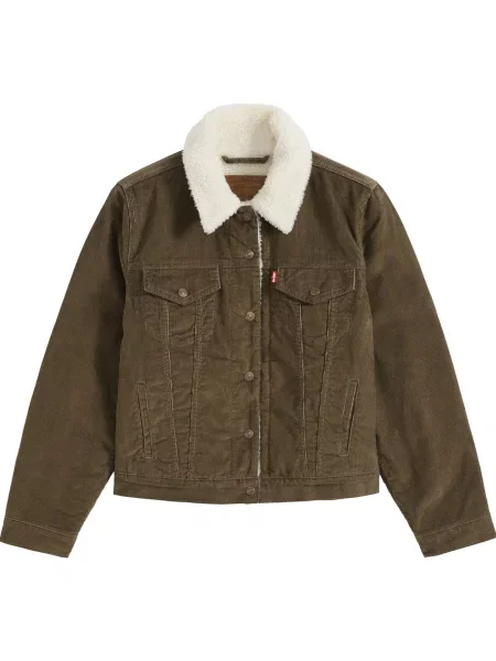 LEVI'S ® Geacă de primăvară-toamnă Original Sherpa Trucker oliv