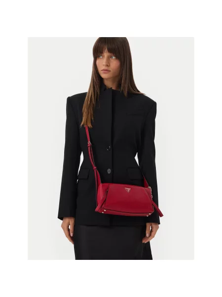 Geantă Guess Devon Mini Negru roșu