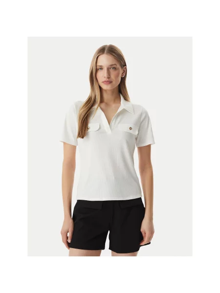 Morgan Polo majica Regular Fit bela