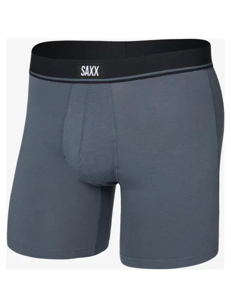 Bokserki SAXX Essential Cotton ciemnoszary S szare