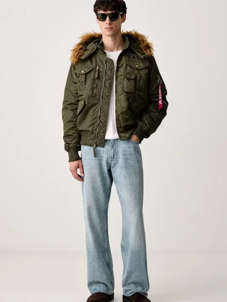 Geacă bomber Alpha Industries verde