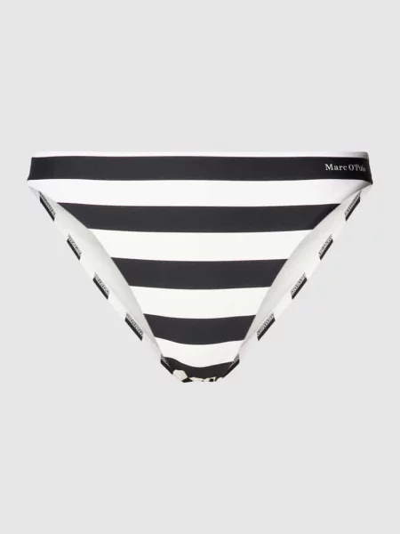 Figi bikini ze wzorem w paski Marc O'polo czarne