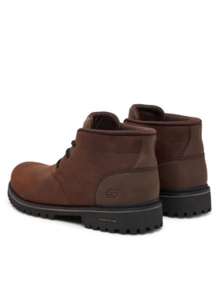 Kotníková obuv Skechers hnědé