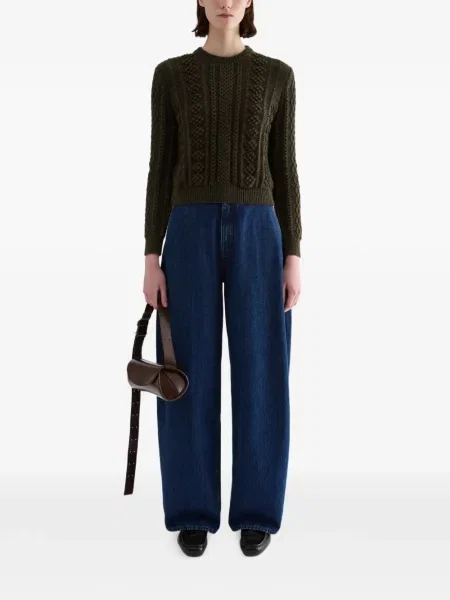 Lung pulover Jil Sander verde