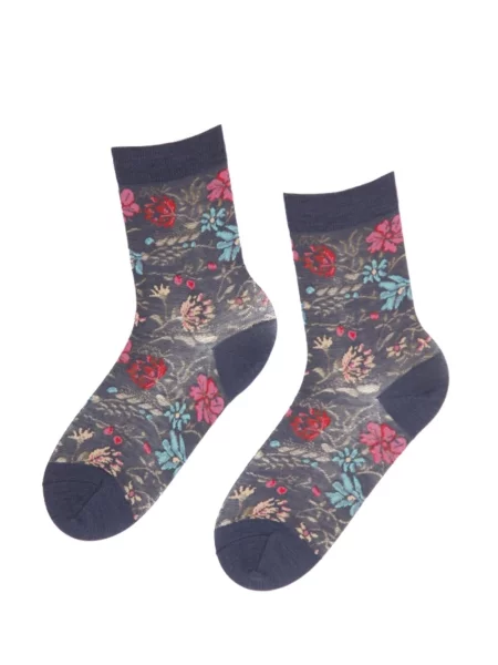 Sokisahtel Șosete MIINA merino wool socks închis albastru