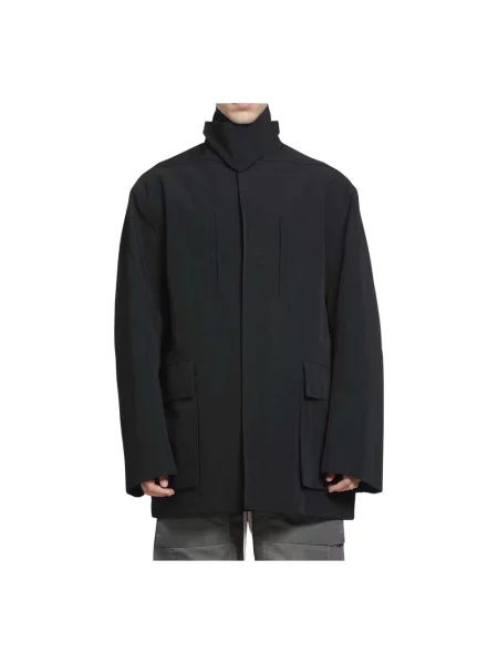 Kurtka Rick Owens z kołnierzem czarna