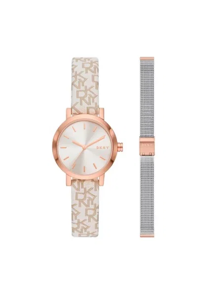 DKNY Годинник Soho Gift Set позолота рожева