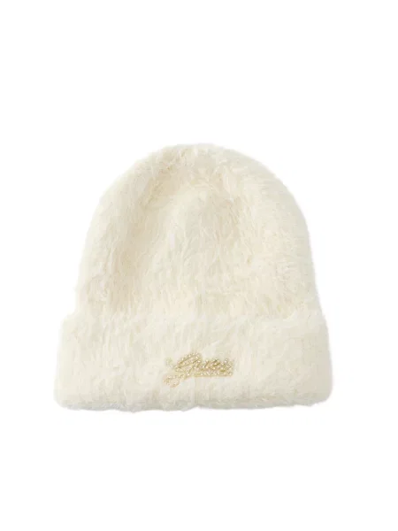 Guess Căciulă Crem alb
