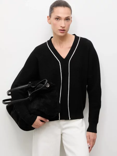 Answear.LAB pulover de casmir si matase negru