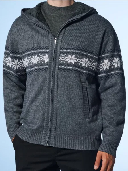 Sinsay Svetr s kapucí šedá