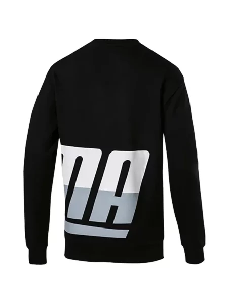 Lung tricou Puma cu decolteu rotund negru