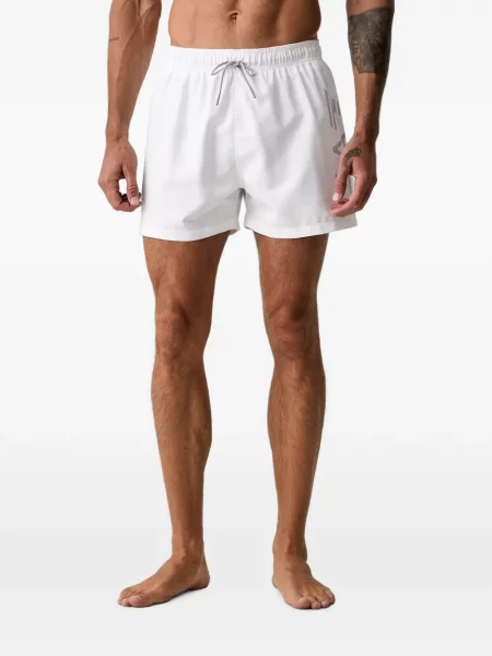 Slip de baie Ea7 Emporio Armani cu imagine alb