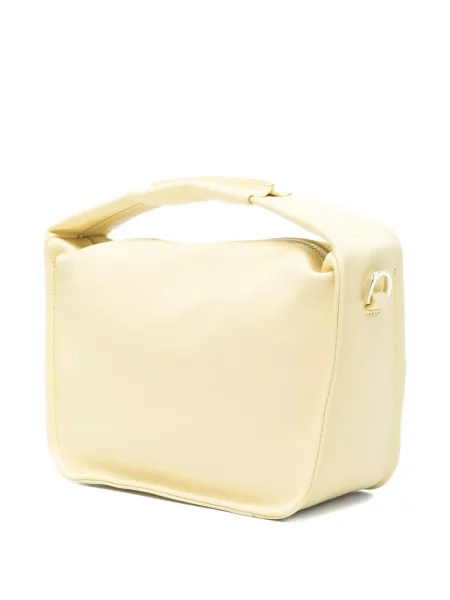 Geanta de piele Patrizia Pepe din piele galben