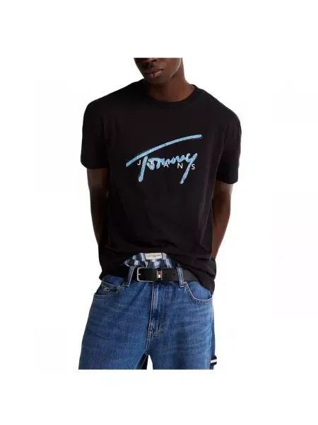 Tommy Jeans Tričko Signature čierna