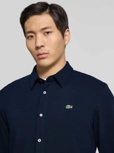 Lacoste koszula granatowa
