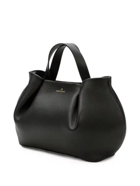 Geantă shopper La Portegna din piele negru