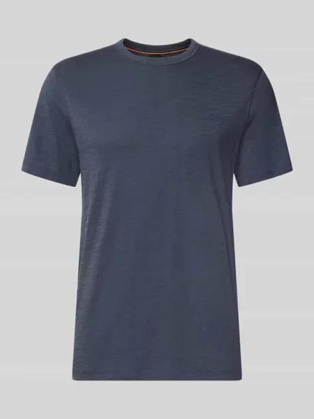 T-shirt o kroju regular fit z mieszanki bawełny model Tegood' Boss Orange granatowa