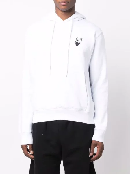 Hanorac cu glugă Off-white alb