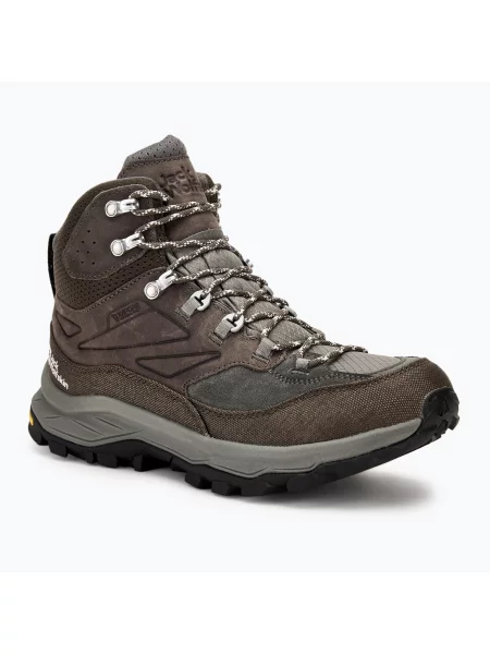 Încălțăminte de trekking pentru bărbați Jack Wolfskin Cyrox Texapore Mid cold coffee