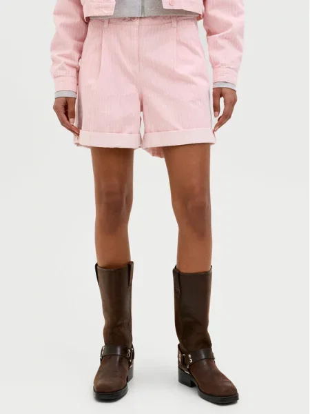 JJXX Шорти з тканини Maddy рожевий