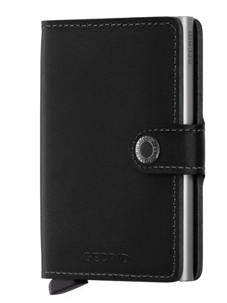 Secrid Portofel de piele negru