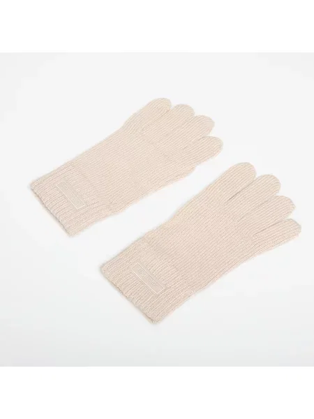 Mănuși Calvin Klein Patch Wool Knitted Brown Universal maro