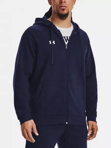 Флийс суичър с качулка Under Armour черно