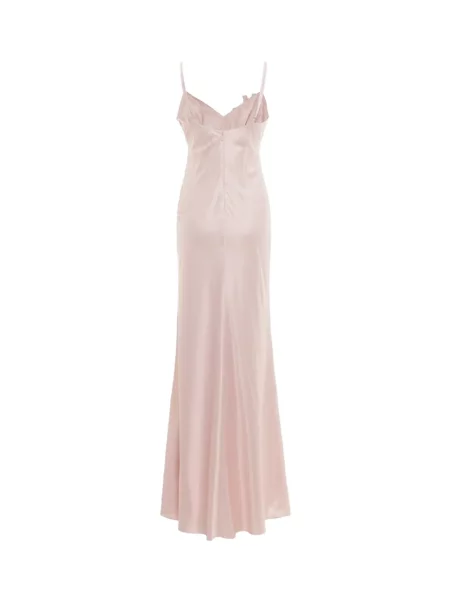 Rochie Stolen Stores din satin cu aplicații roz