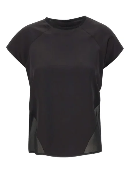 Top Liu Jo din satin scurt negru