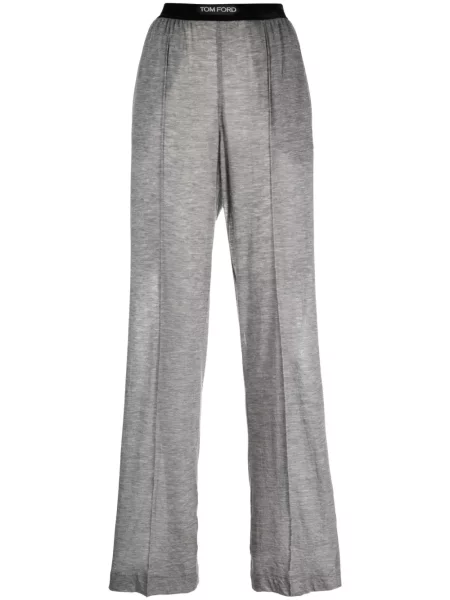 Pantaloni Tom Ford din cașmir gri