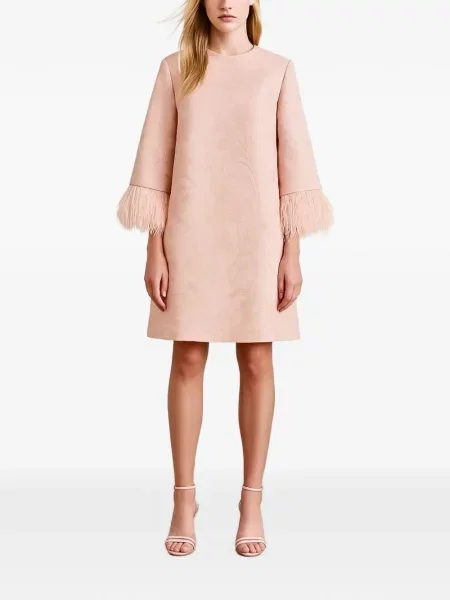 Rochie mini Narciss cu pene roz