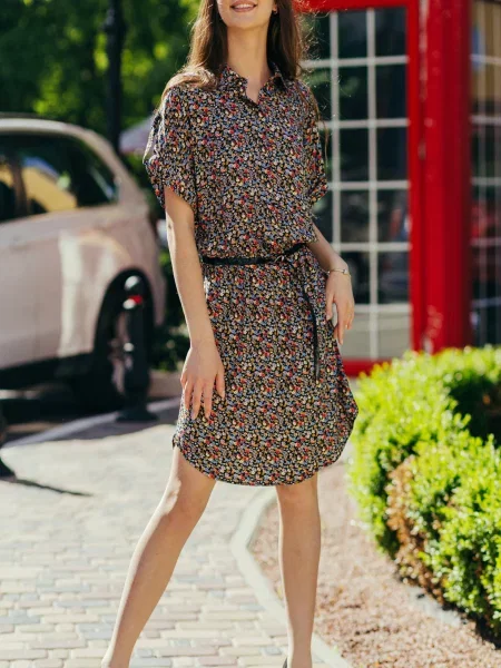 Сукня міні LadyLike текстиль чорний